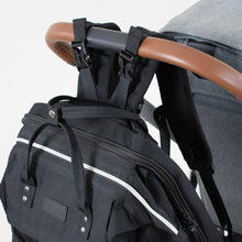 Load image into Gallery viewer, Black Diaper Bag CRUZ - Lovatte Shop