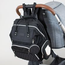 Load image into Gallery viewer, Black Diaper Bag CRUZ - Lovatte Shop