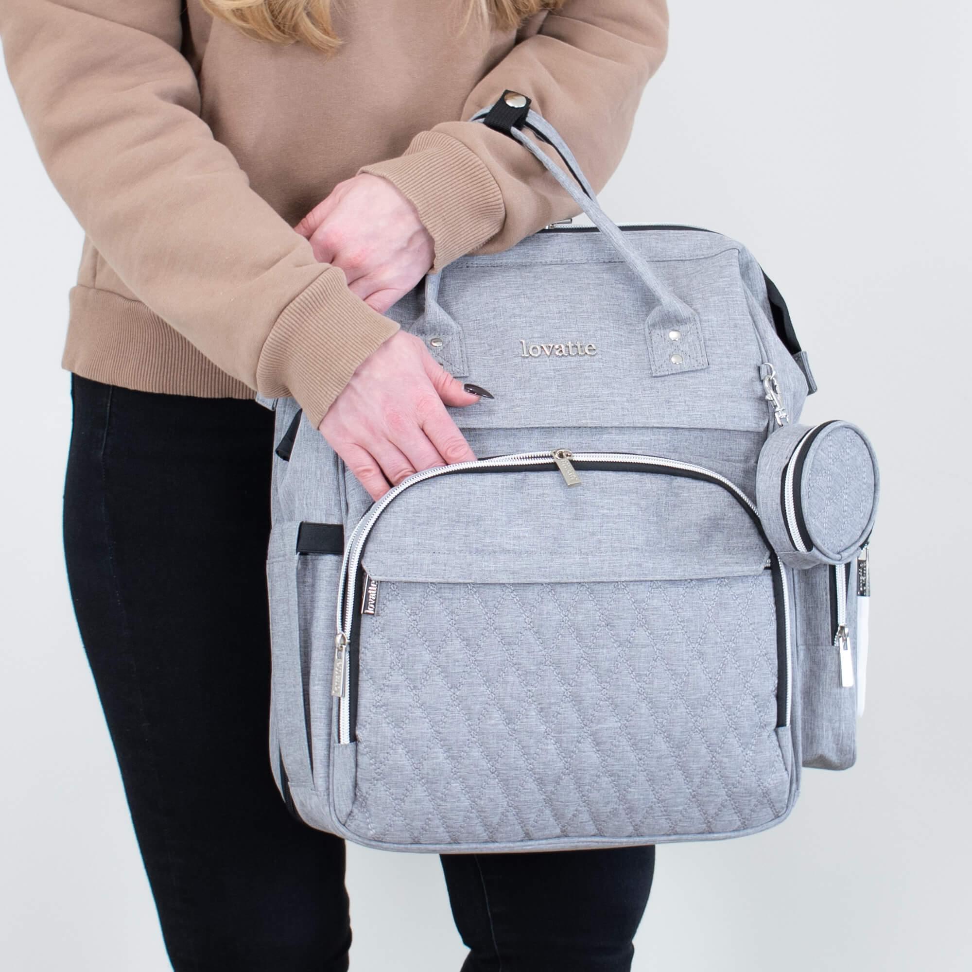 Grey changing rucksack hotsell