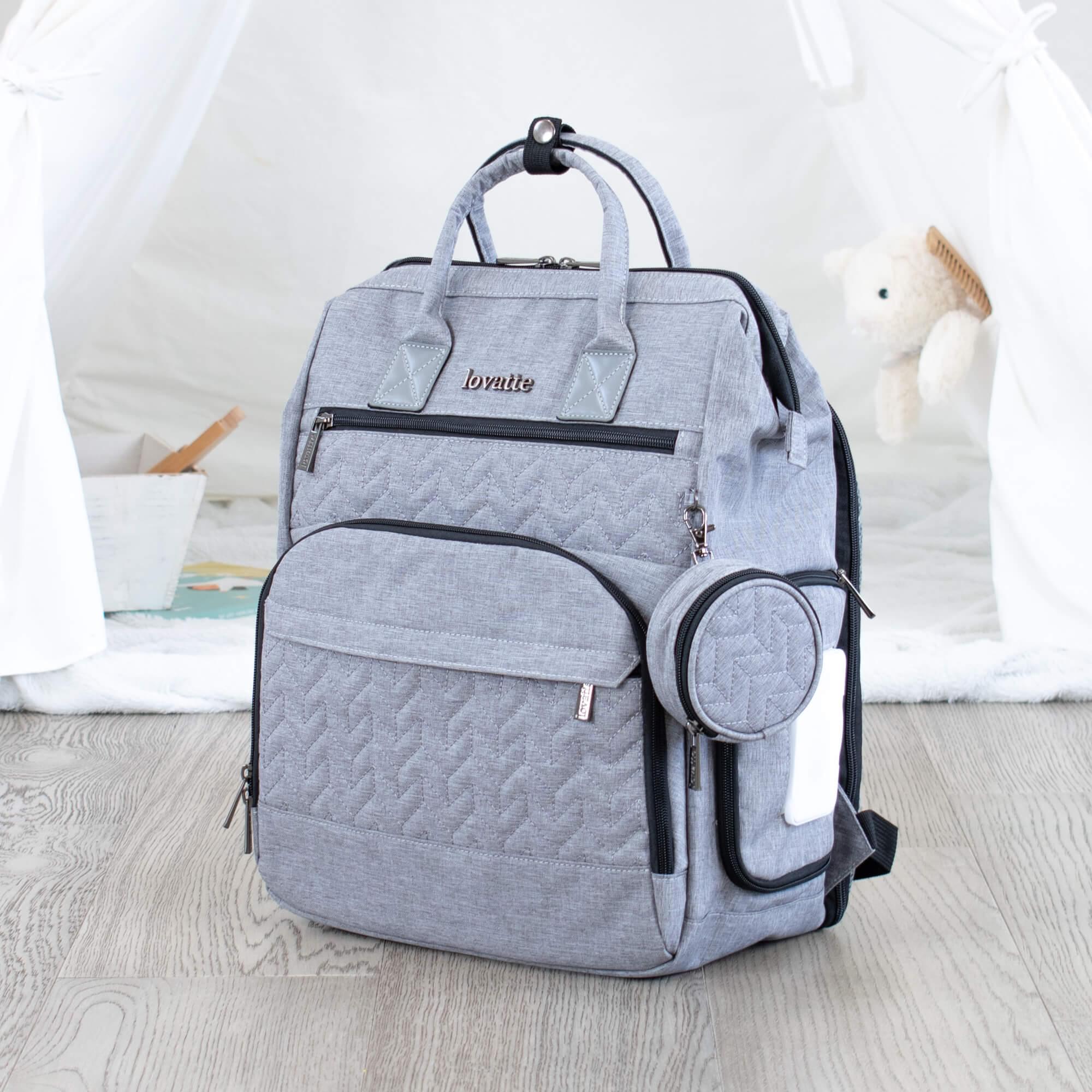 Baby changing backpack grey hotsell