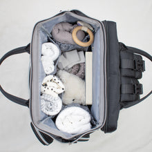 Load image into Gallery viewer, Black Diaper Bag CRUZ - Lovatte Shop
