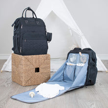 Load image into Gallery viewer, Black Diaper Bag JOURNEY - Lovatte Shop
